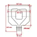 ТЭН верхний / гриля для духового шкафа Bosch 2800W (1300W+1500W), арт. 773539UN