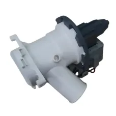 Насос сливной (помпа HANYU 9011275 9010603) с улиткой в сборе 30W, 8 защелок, фишка вперед Beko 9011275