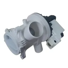 Насос сливной (помпа HANYU 9019375 9019723) с улиткой в сборе 30W, 3 винта, фишка вперед Beko 9019375